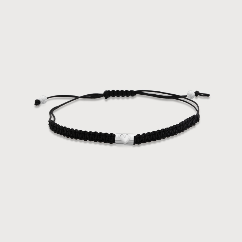 Sumerian Mythic Unity "V" Black Silver Bracelets