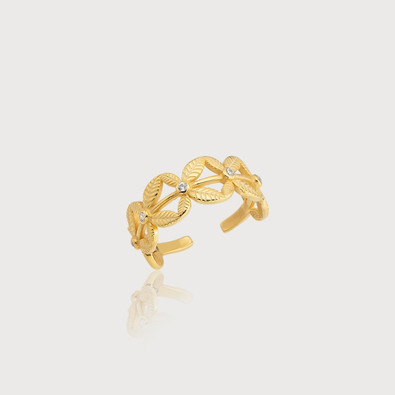 Olive Branch of Ninhursag Silver Ring