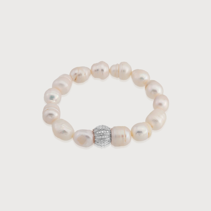 Elara Pearls White Bracelets