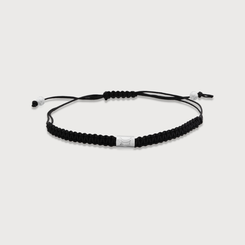 Sumerian Mythic Unity "W" Black Silver Bracelets