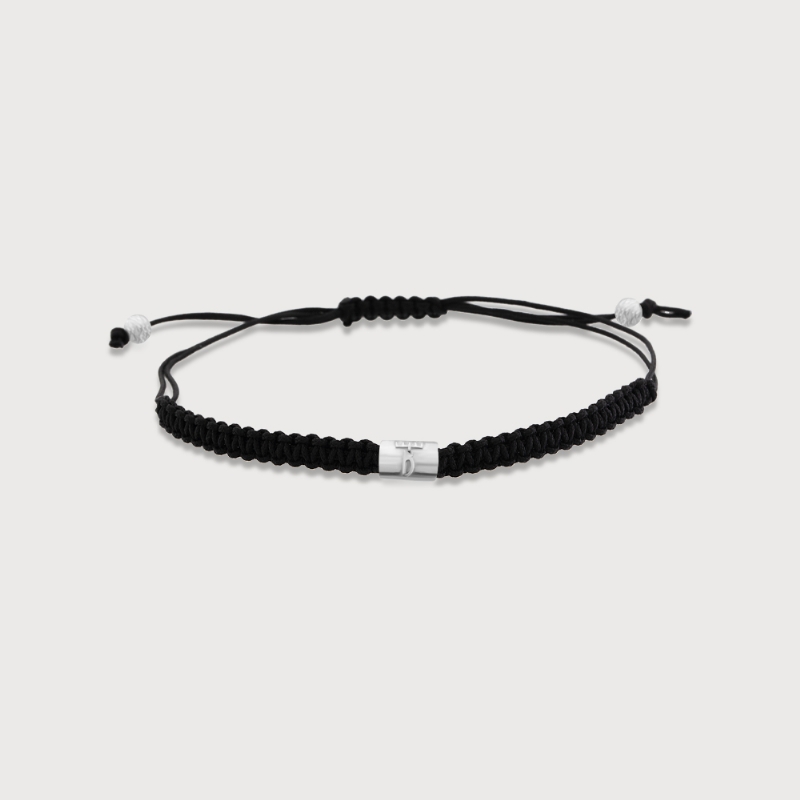 Sumerian Mythic Unity "F" Black Silver Bracelets