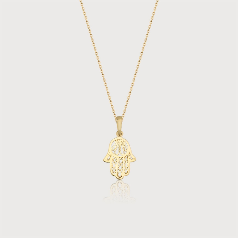 Dreamy Hamsa Gold Necklaces