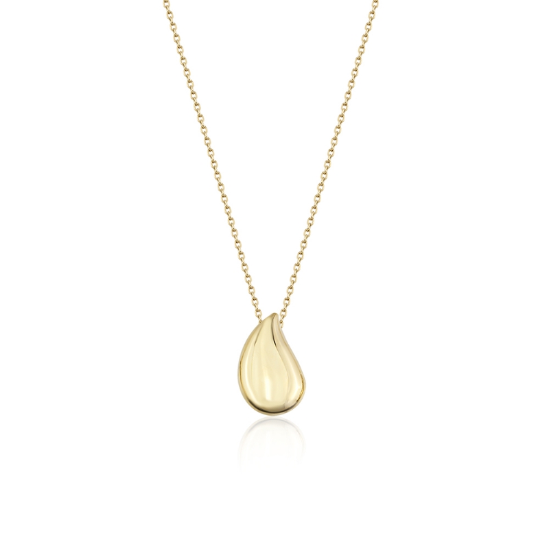 Dainty Droplet Gold Necklaces 1,2 cm