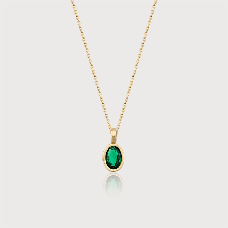 Dreamy Jungle Jade Gold Necklaces