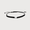 Sumerian Mythic Unity "V" Black Silver Bracelets