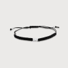 Sumerian Mythic Unity "N" Black Silver Bracelets