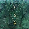 Dainty Droplet Gold Necklaces 0,8 cm