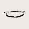 Sumerian Mythic Unity "F" Black Silver Bracelets