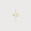 Night Sky Star Gold Charm
