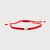 Sumerian Mythic Unity "M" Red Silver Bracelets