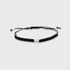 Sumerian Mythic Unity "D" Black Silver Bracelets
